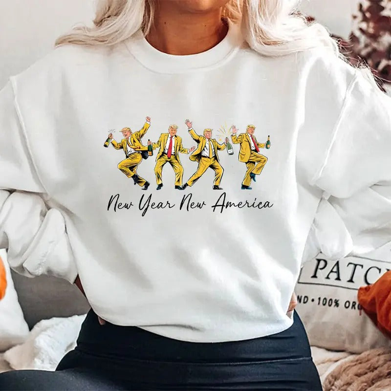 Truump New Year Shirt, Trummp Supporters Shirts, Graphic Trending Shirt style 03 Hoodie, Sweatshirt | PodTeesHub.com