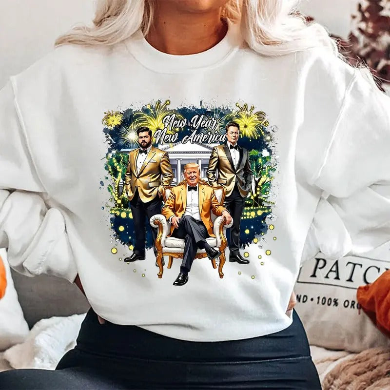 Truump New Year Shirt, Trummp Supporters Shirts, Graphic Trending Shirt style 04 Hoodie, Sweatshirt | PodTeesHub.com