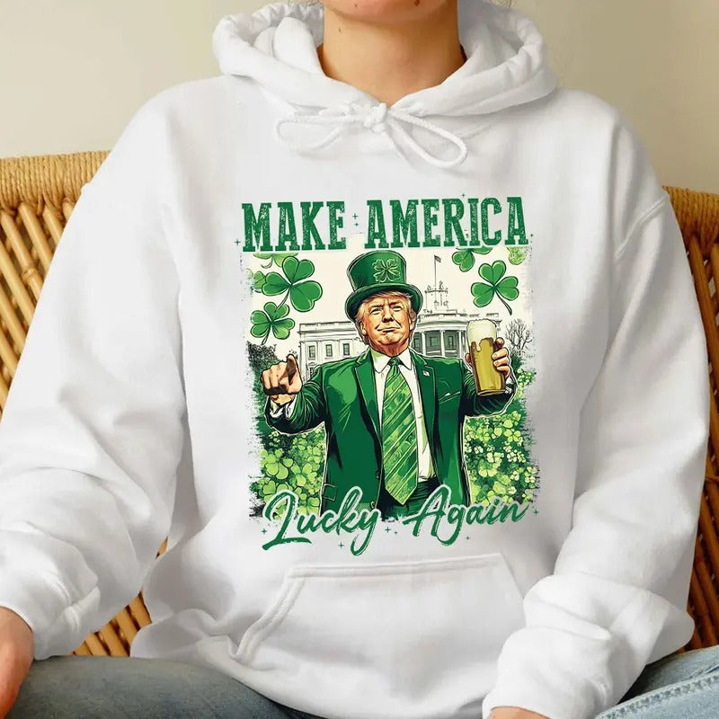 Truump Patrick Day Shirt, Trummp Supporters Shirt, President Graphic Tshirt Hoodie, Sweatshirt | PodTeesHub.com