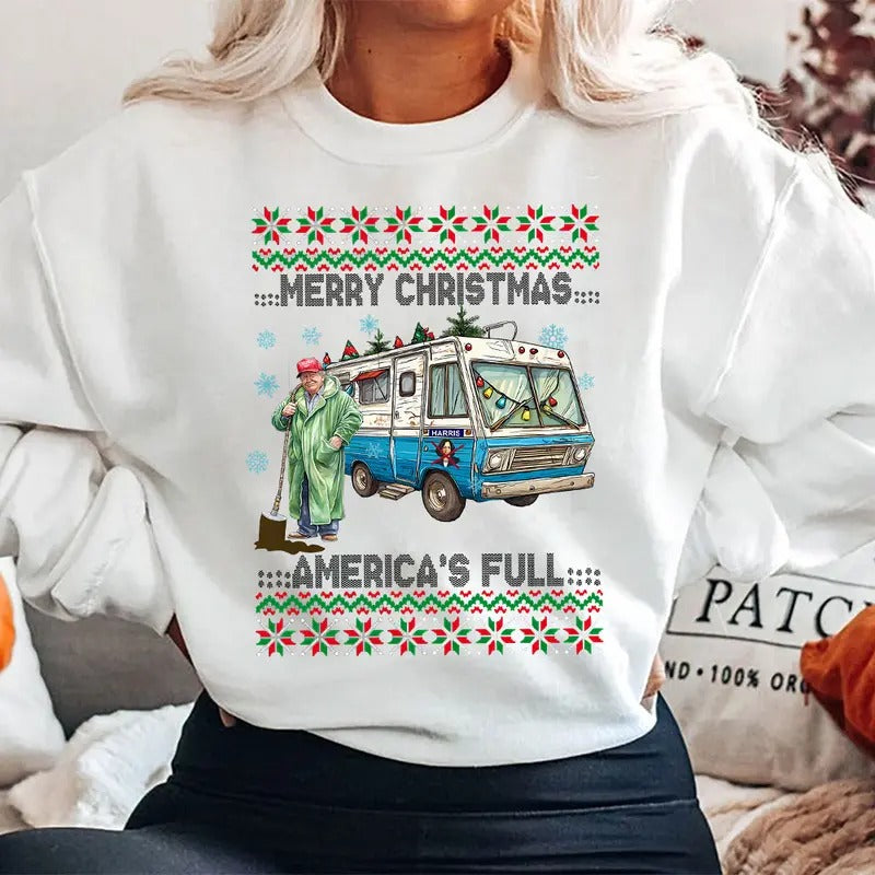 Truump Ugly Xmas Shirt, Trummp Supporters Shirts, Graphic Christmas Shirt style 03 Hoodie, Sweatshirt | PodTeesHub.com