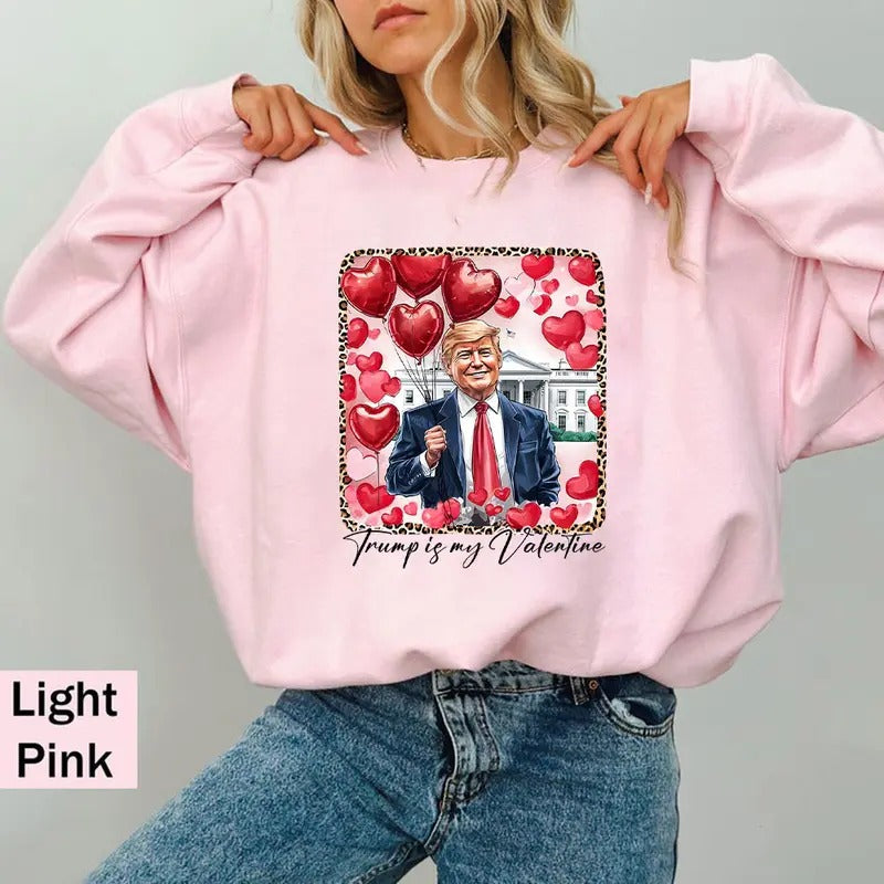 Truump Valentine Shirt, Trummp Supporters Shirts, Graphic Trending Shirt Hoodie, Sweatshirt | PodTeesHub.com