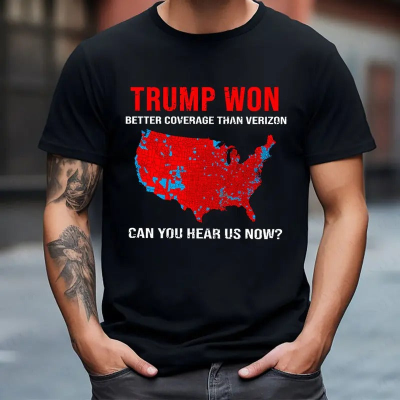 Truump Won Shirt, Trummp Supporters Shirts, Graphic Christmas Shirt Comfort Cotton Fabric Top Hoodie, Sweatshirt