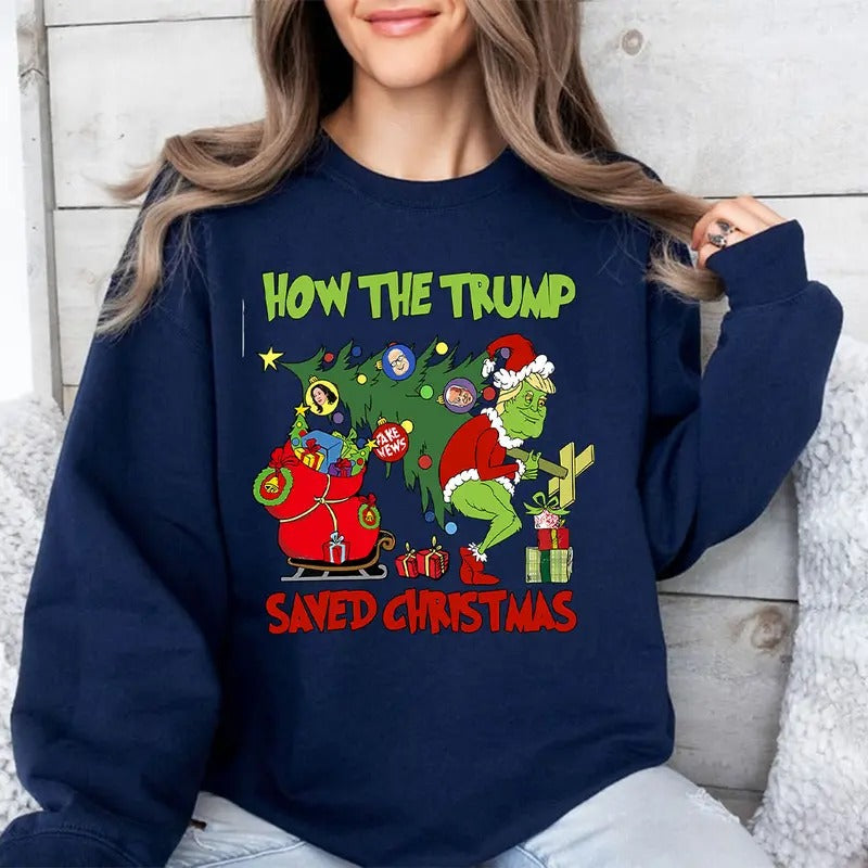 Truump Won Shirt, Trummp Supporters Shirts, Graphic Christmas Shirt Hoodie, Sweatshirt | PodTeesHub.com