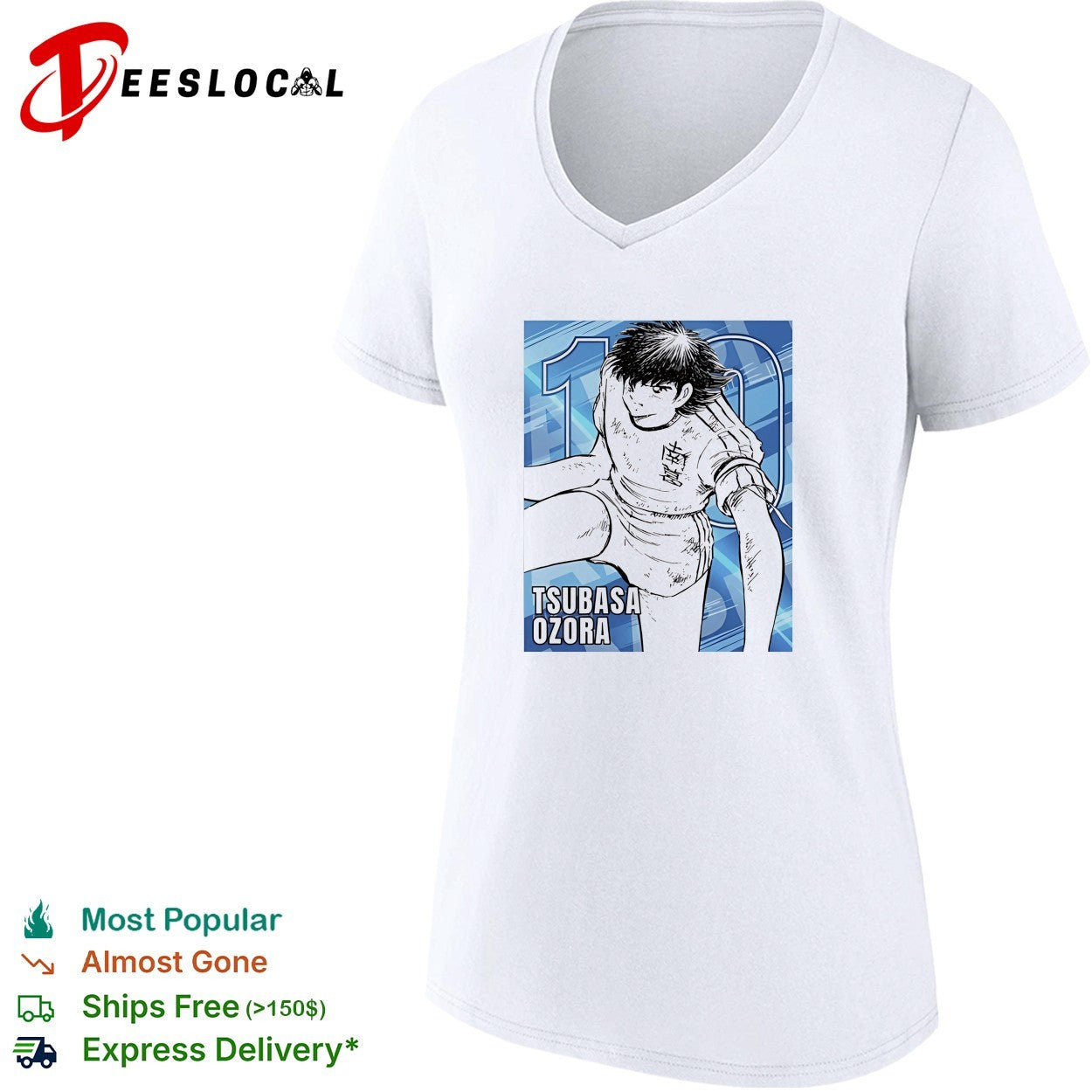 Tsubasa Ozora Nankatsu Sc Fc Captain Tsubasa Anime Manga Series Number 10 shirt