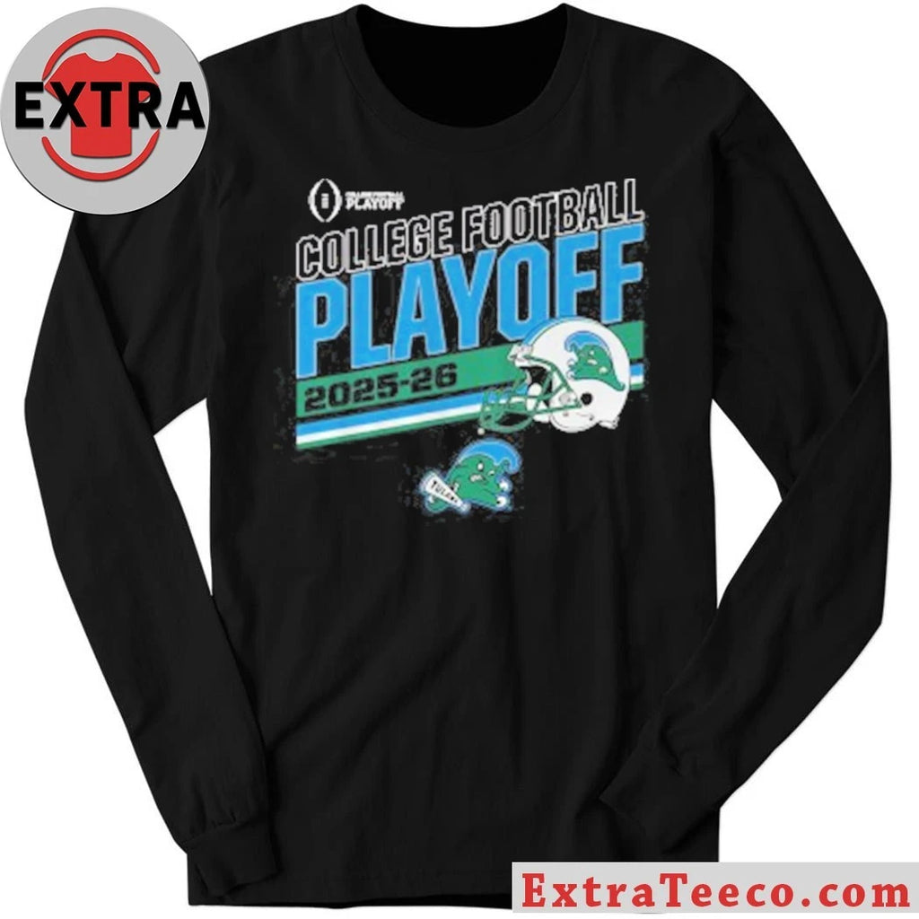 Tulane Football 2025 CFP Stripe Shirt Celebrating the Tulane Green Wave’s first-ever College Football Playoff appearance Tee