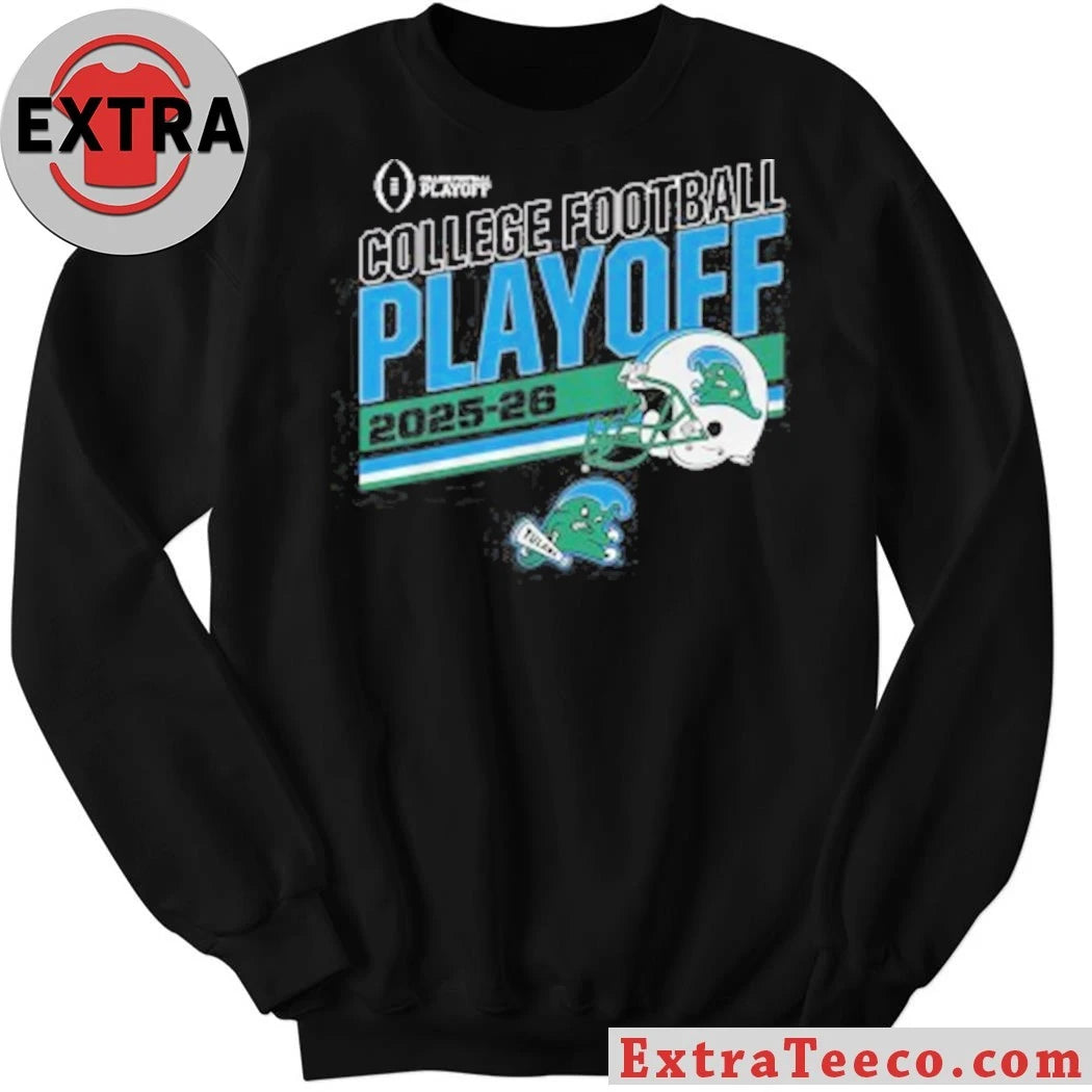 Tulane Football 2025 CFP Stripe Shirt Celebrating the Tulane Green Wave’s first-ever College Football Playoff appearance Tee