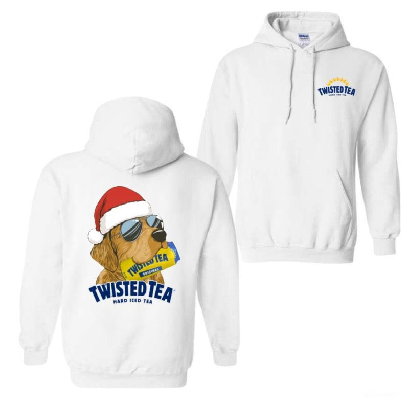 Tweated Tea Golden Dog Christmas Hoodie -TShirt, Hunting Shirt, Tweated Tea T-Shirt, Fun Soda Lover's Tee Featuring a...