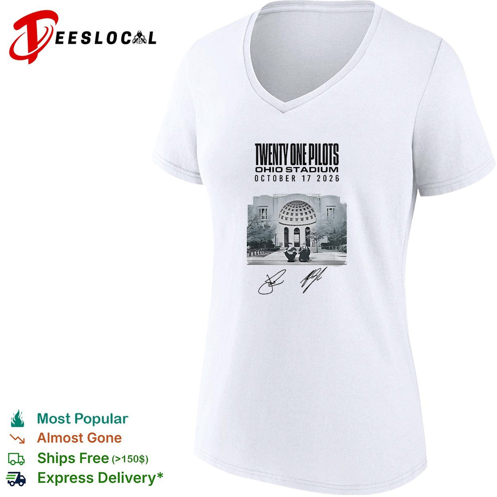 Twenty One Pilots Ohio Stadium October 17 2026 concert signatures shirt