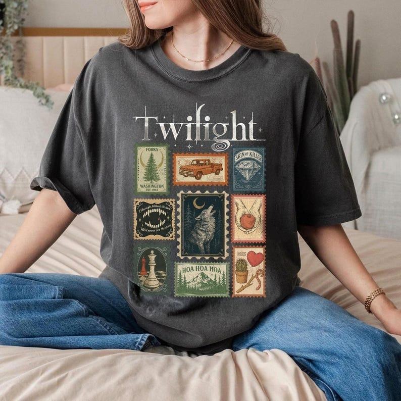 Twilight Inspired City Of Forks Shirt Comfort Colors, Hoa Hoa Hoa Season T shirt, Forks Washington Tee, Book Lover Gift...