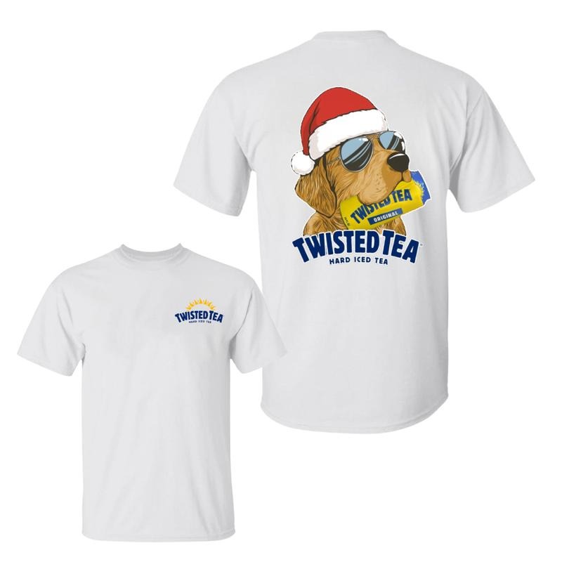 Twisted Tea Golden Dog Christmas Shirt, Hunting Shirt, Twisted Tea T-Shirt, Fun Soda Lover's Tee Featuring a Cool Golden...