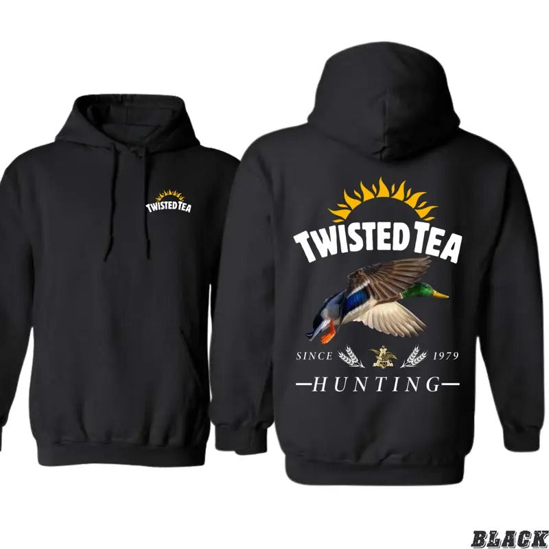 Twisted Tea Hunting Hoodie - Majestic Duck Graphic, 100% Cotton, Men's Top - hoodies for men, Sweaters, Menswear...