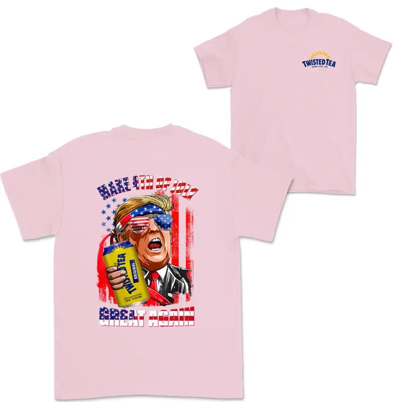 Twisted Tea Make 4th of July Great Again Graphic T-Shirt
