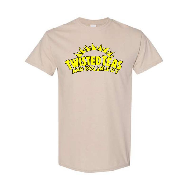 Twisted Teas and Double - Tshirt Black - Cotton - For Men - For Women Hoodie, Sweatshirt | PodTeesHub.com