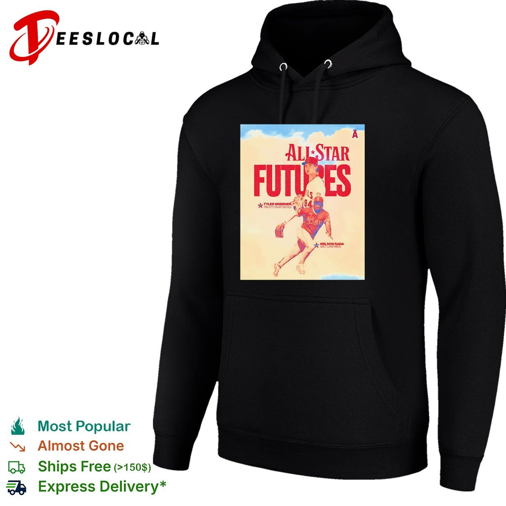 Tyler Bremner and Nelson Rada Los Angeles Angels All Star Futures MLB baseball shirt