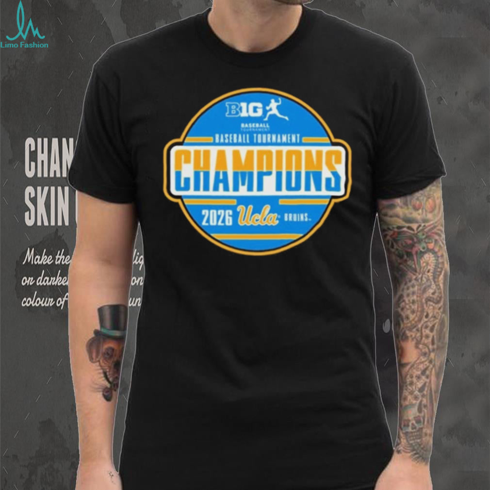 UCLA Bruins Black Blue 84 2026 Big Ten Baseball Tournament Champions Locker Room Shirt