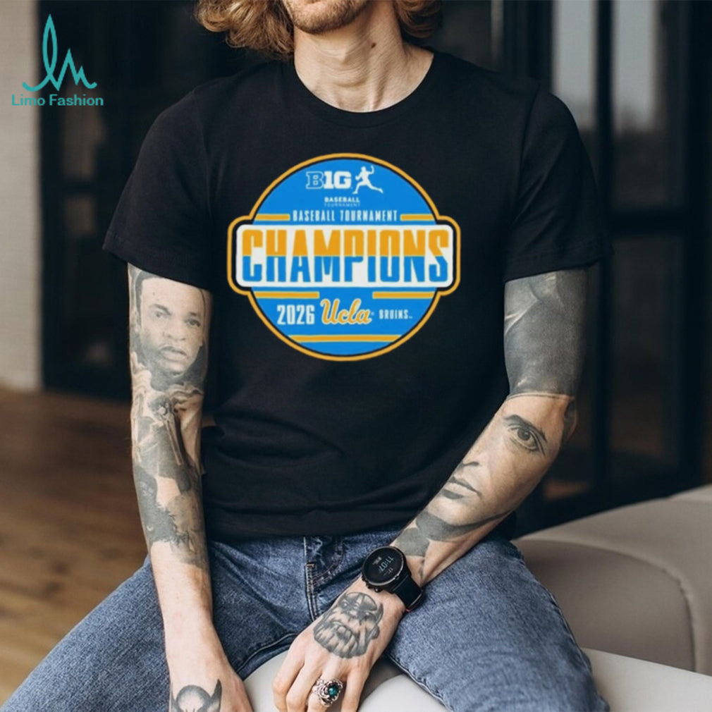UCLA Bruins Black Blue 84 2026 Big Ten Baseball Tournament Champions Locker Room Shirt