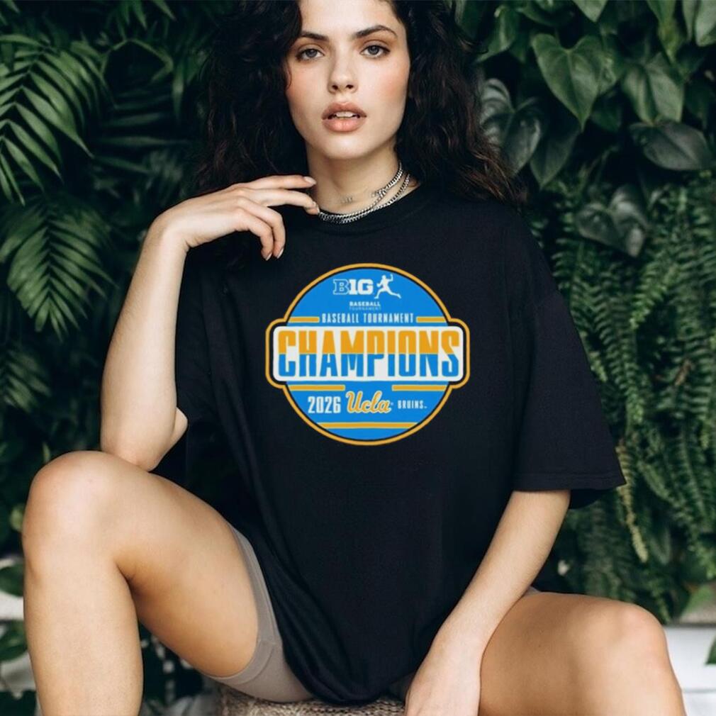 UCLA Bruins Black Blue 84 2026 Big Ten Baseball Tournament Champions Locker Room Shirt