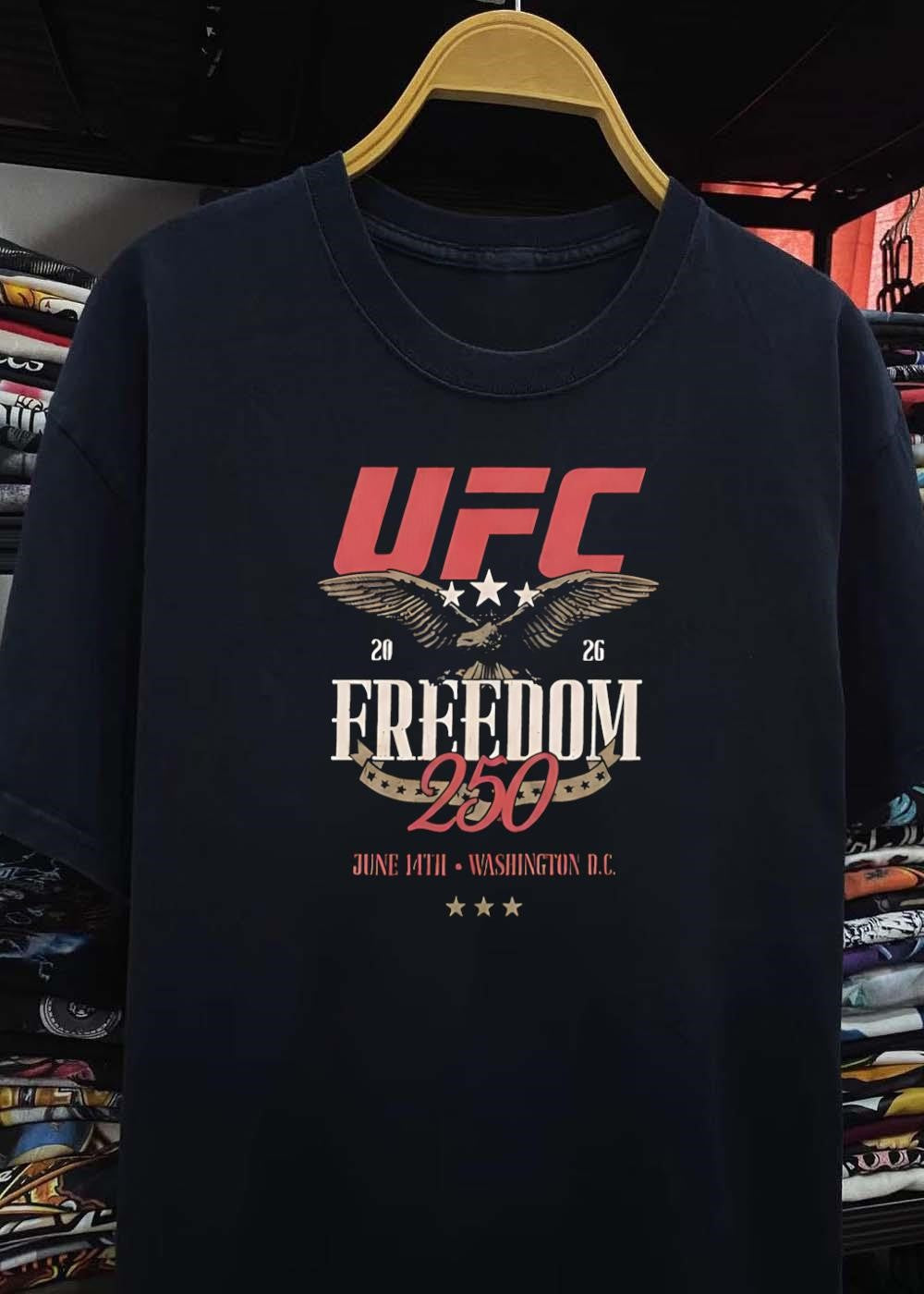 UFC Apparel ‘ Commemorative Event Merchandise ‘ UFC 250 Freedom June 14 Washington DC Shirt