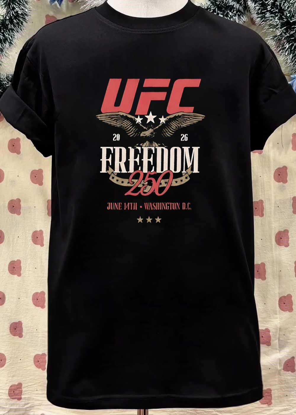 UFC Apparel ‘ Commemorative Event Merchandise ‘ UFC 250 Freedom June 14 Washington DC Shirt