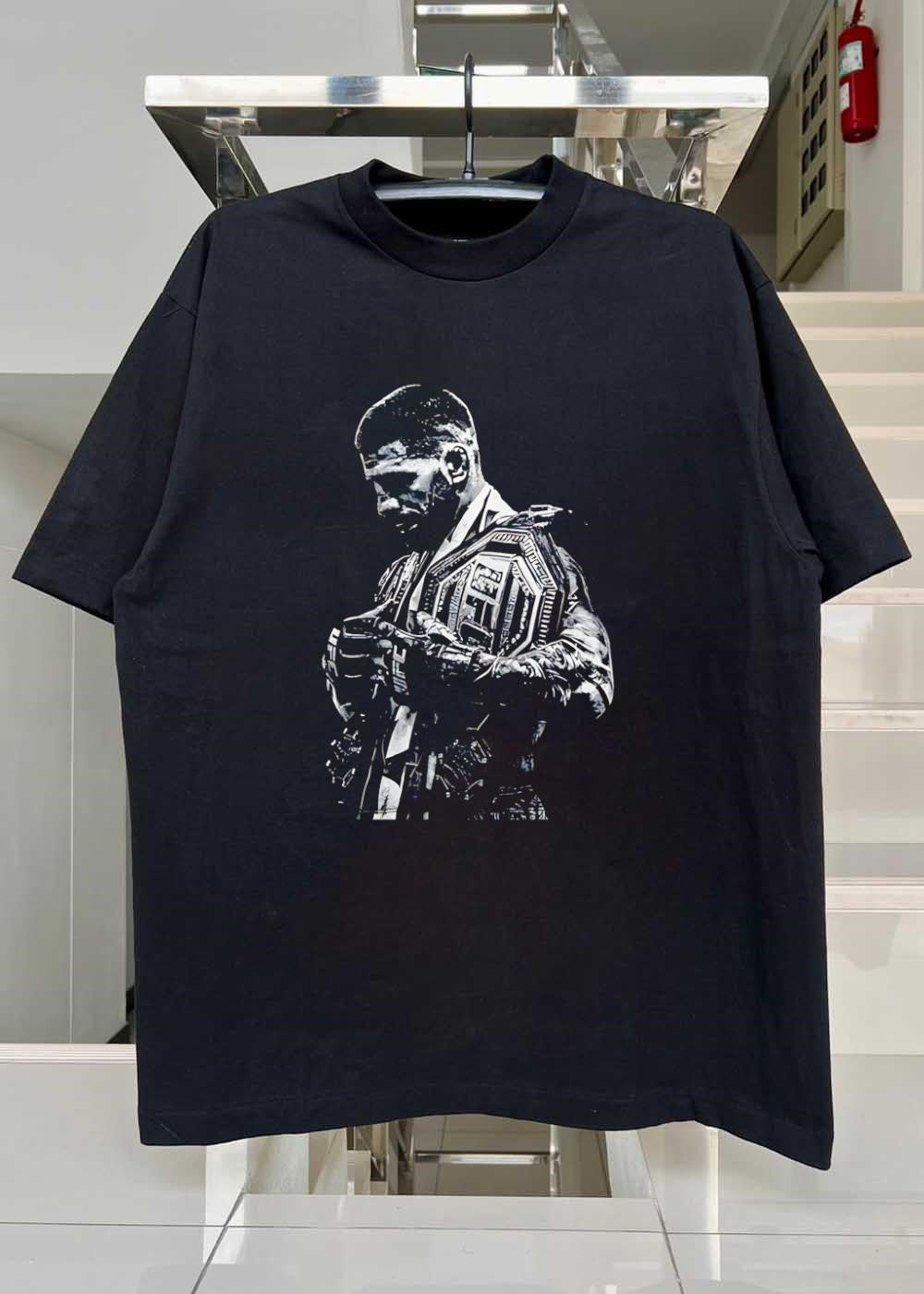 UFC Champion Title Holder Black and White UFC Shirt
