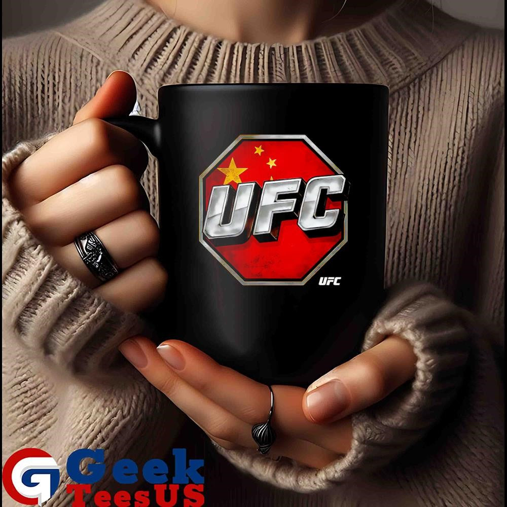 UFC China flag logo shirt