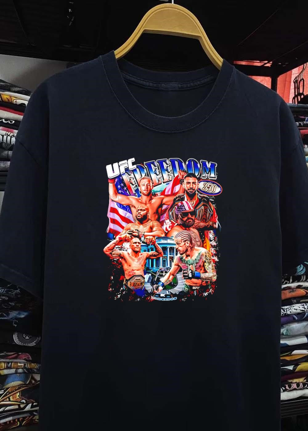 UFC Freedom 250 White House Mixed Martial Arts Fighters Graphic shirt