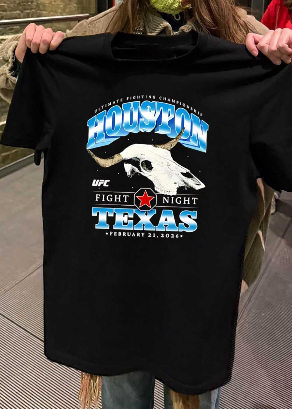 UFC Houston Texas Fight Night February 21 2026 Skull shirt