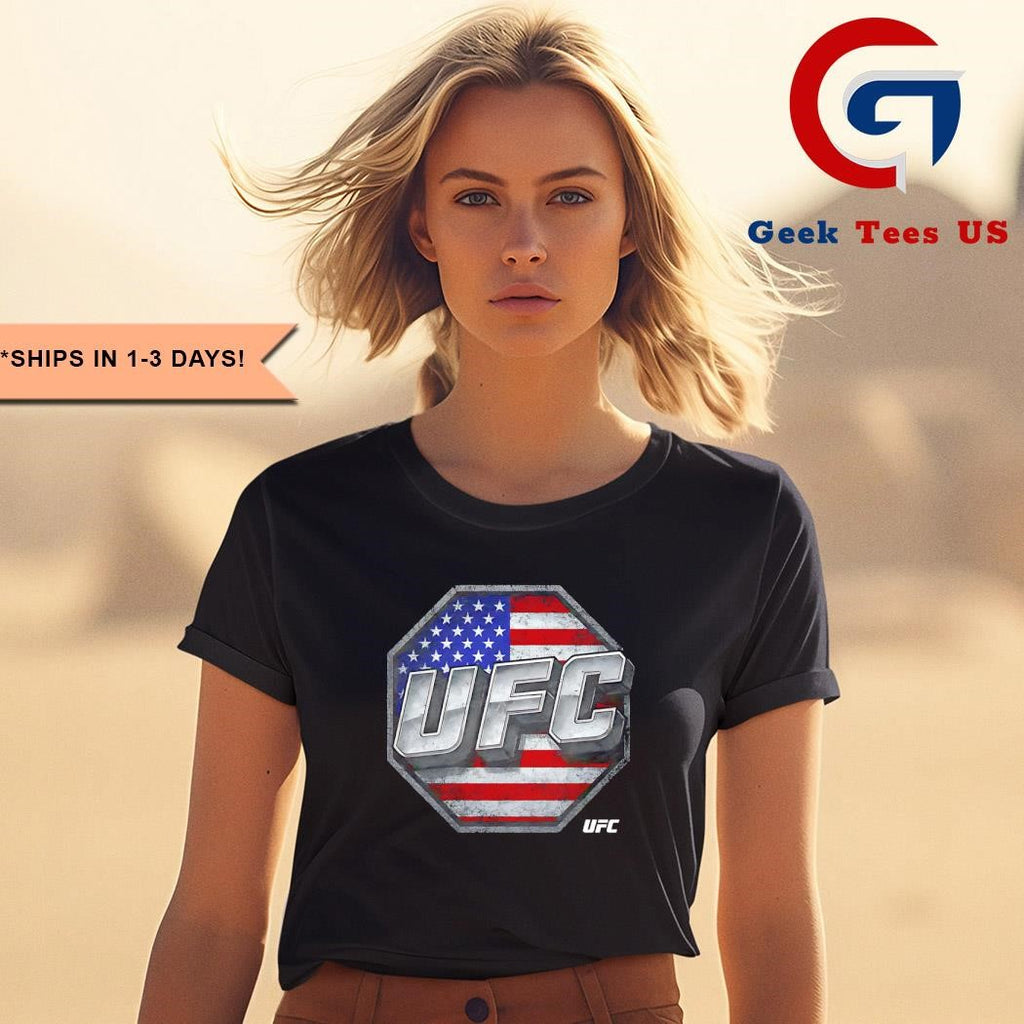 UFC USA flag logo shirt