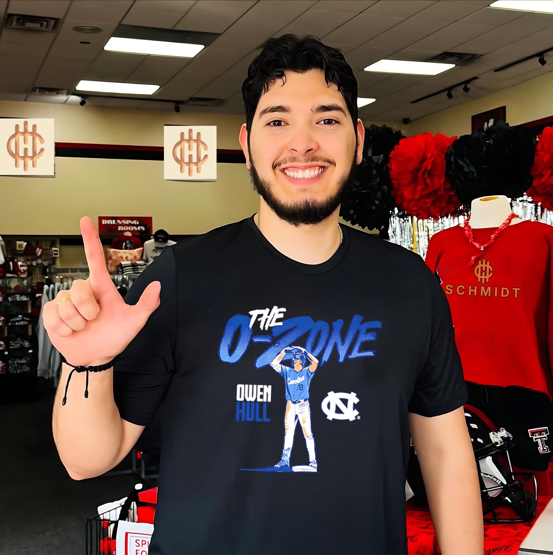 UNC Baseball Owen Hull The O-Zone cartoon shirt