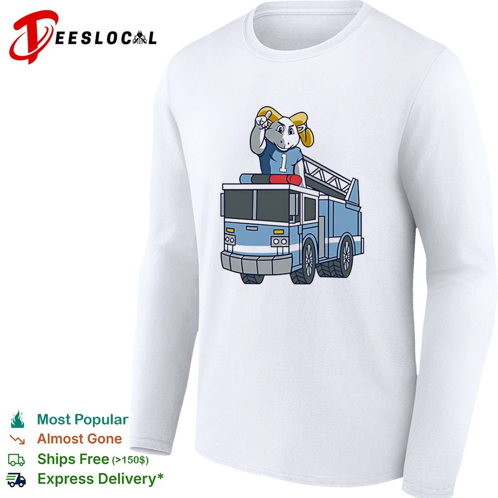 UNC Tar Heels Mascot Fire Truck 1 Shirt