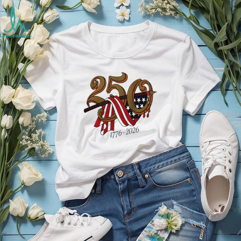 US 250th Anniversary 1776 2026 American Flag Celebration T Shirt