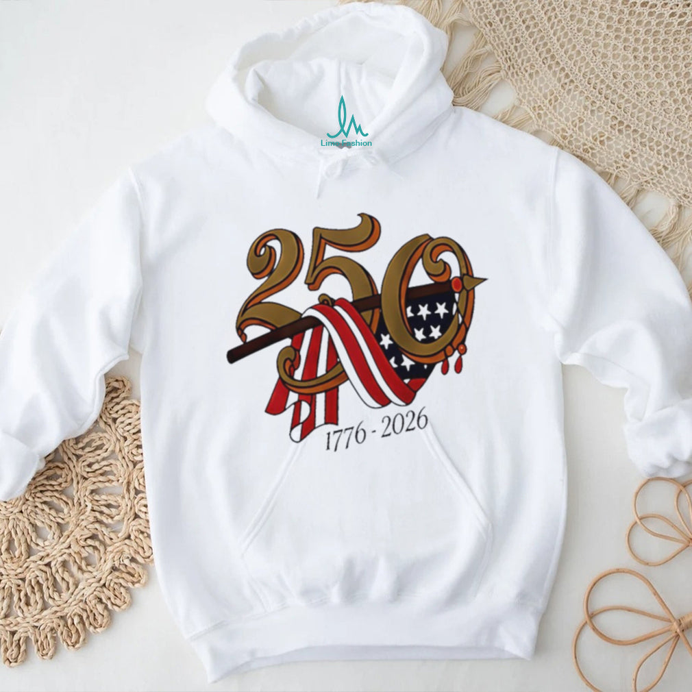 US 250th Anniversary 1776 2026 American Flag Celebration T Shirt