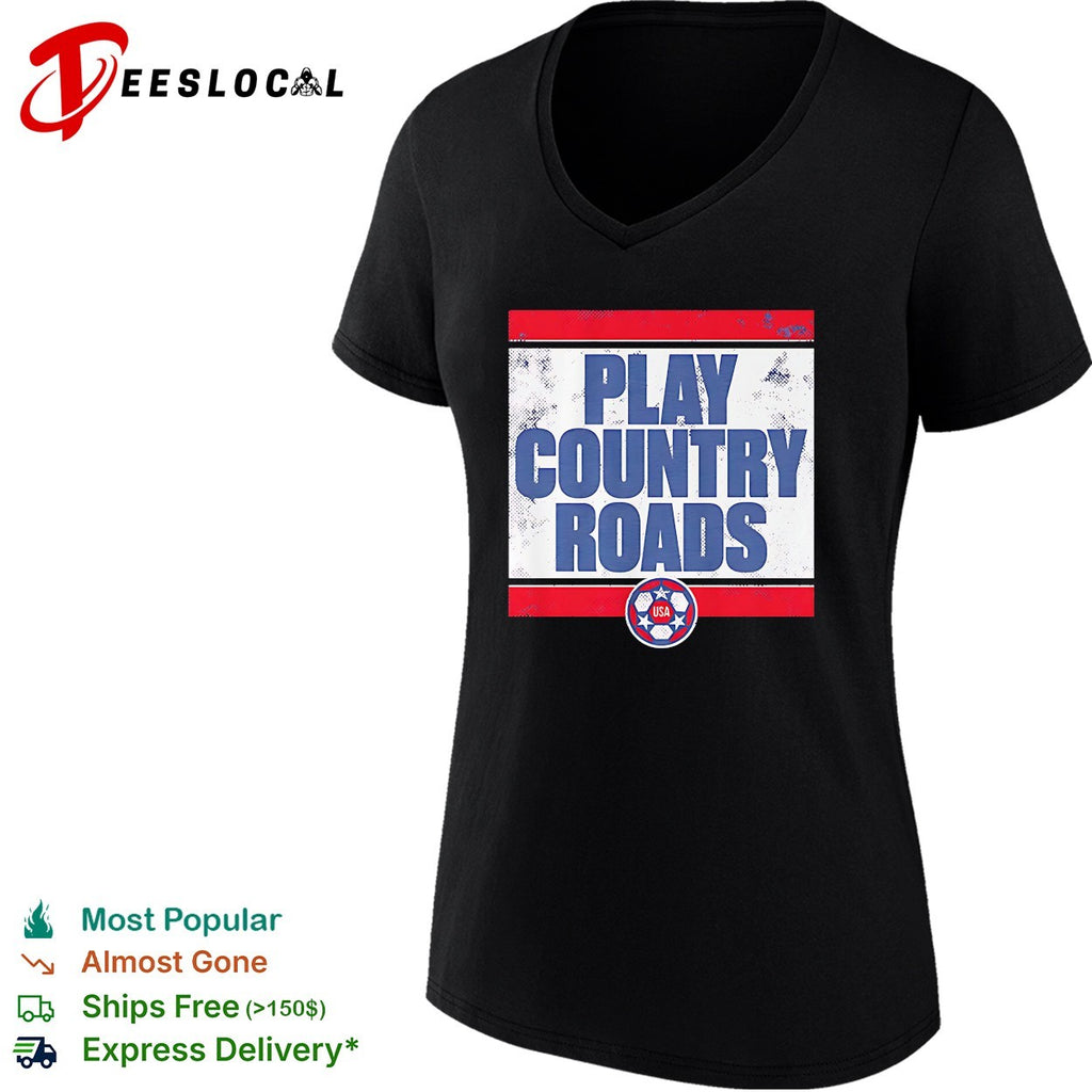 USA 2026 Play Country Roads retro shirt