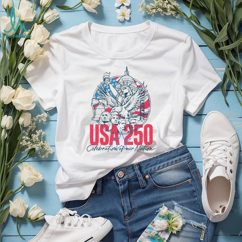 USA 250th Anniversary American Landmark Patriotic Shirt