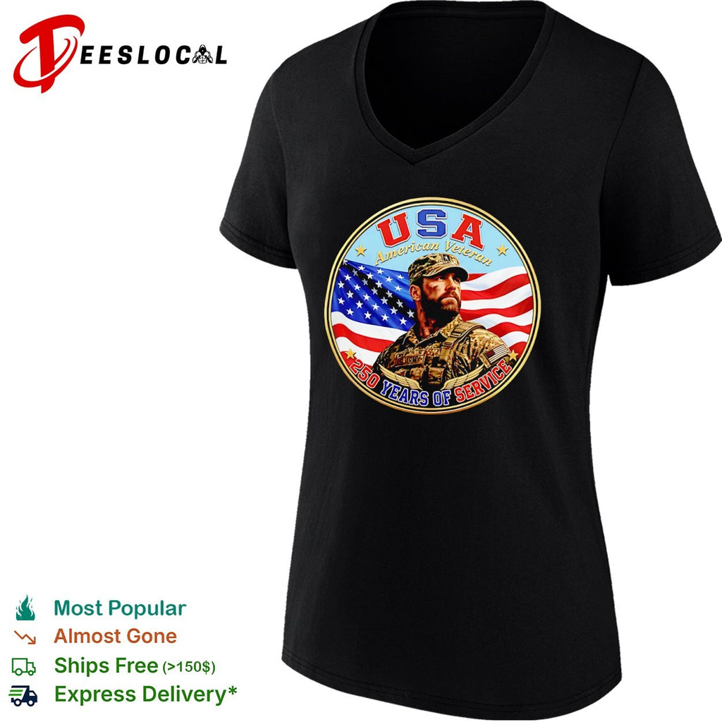 USA American Veteran 250 Years of Service United States Army Military Patriotic shirt