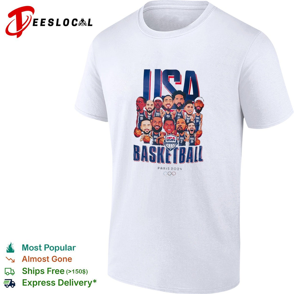 USA Basketball Team Paris 2024 Olympic Games shirt