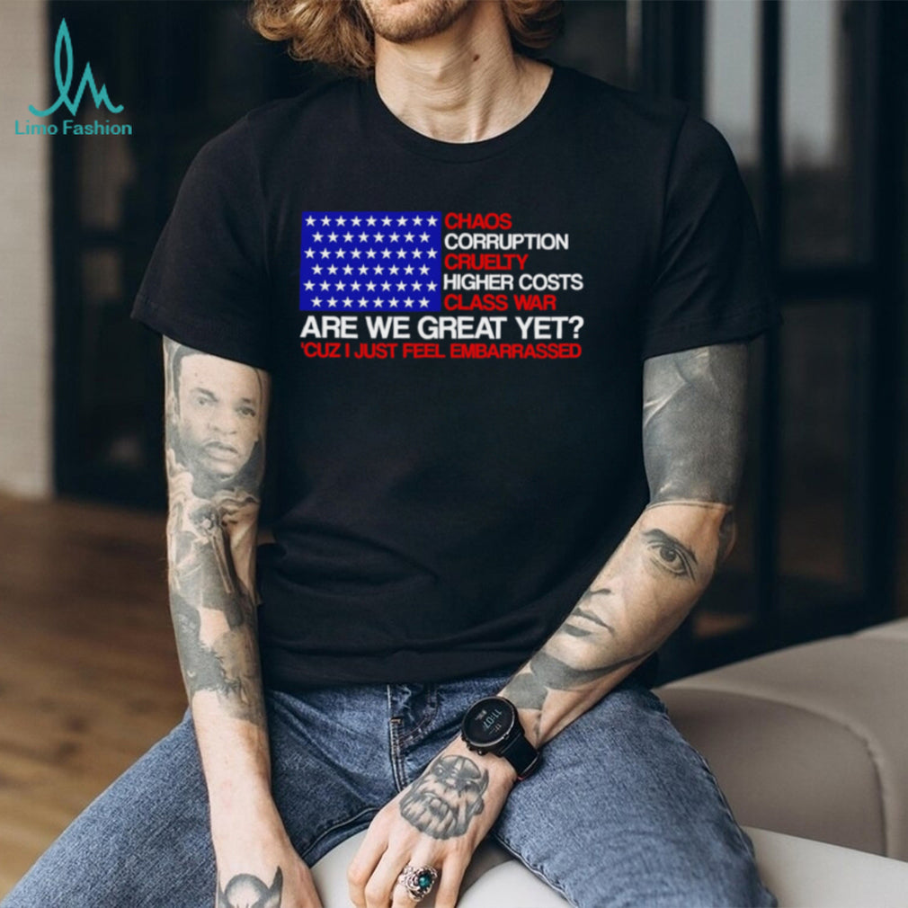 USA Patriotic Protest Chaos Corruption Class War Graphic T Shirt