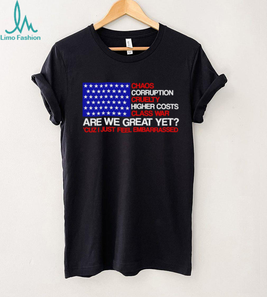 USA Patriotic Protest Chaos Corruption Class War Graphic T Shirt