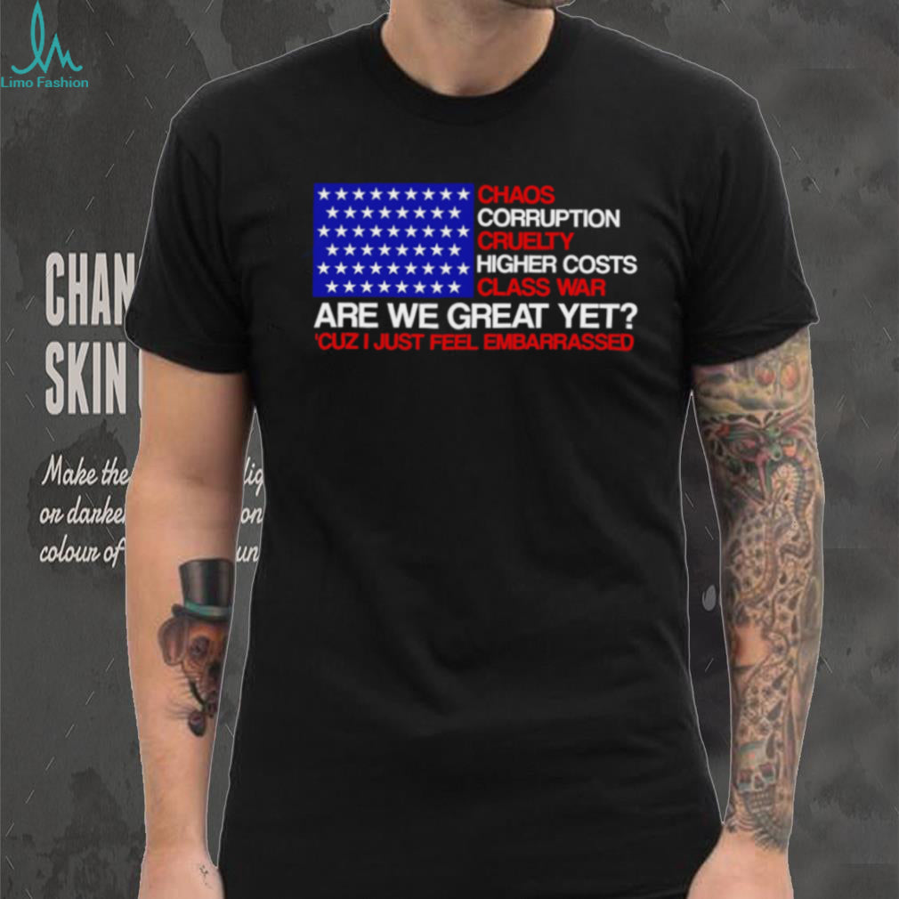 USA Patriotic Protest Chaos Corruption Class War Graphic T Shirt