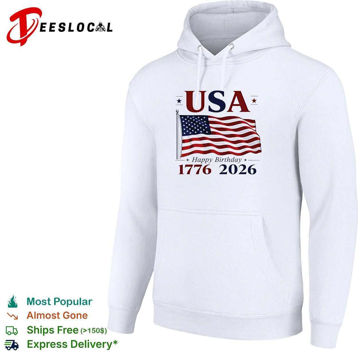 USA flag 1776 2026 American Independence Day shirt