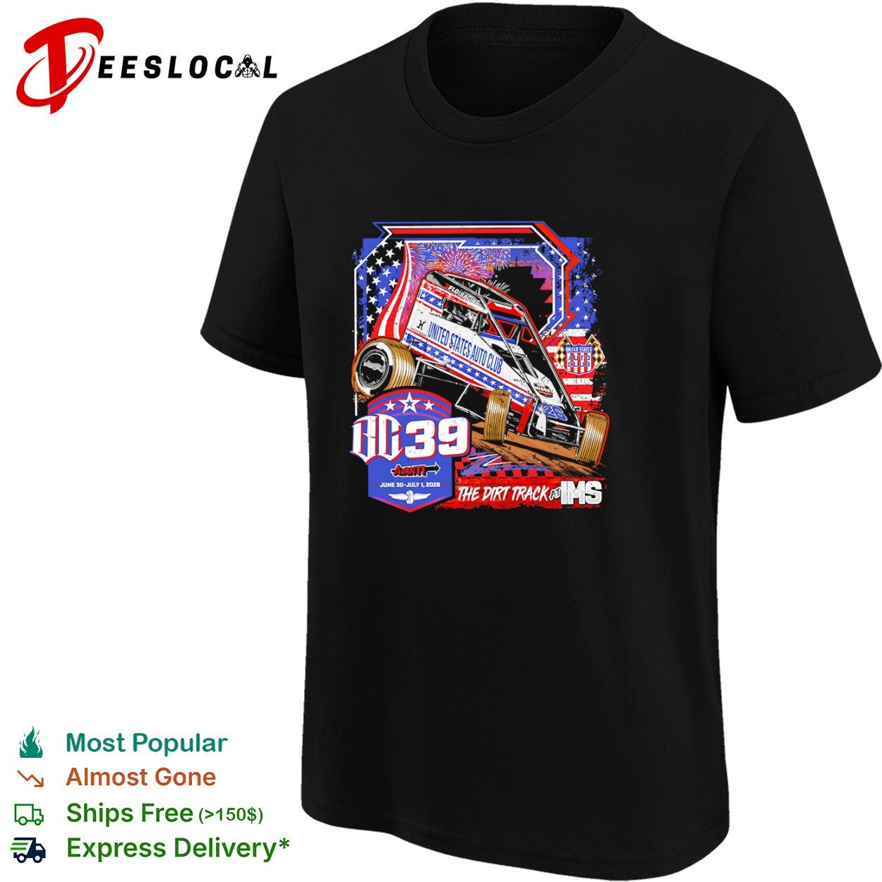 USAC BC39 Midget Racing The Dirt Track at IMS June 30 July 1 2026 shirt
