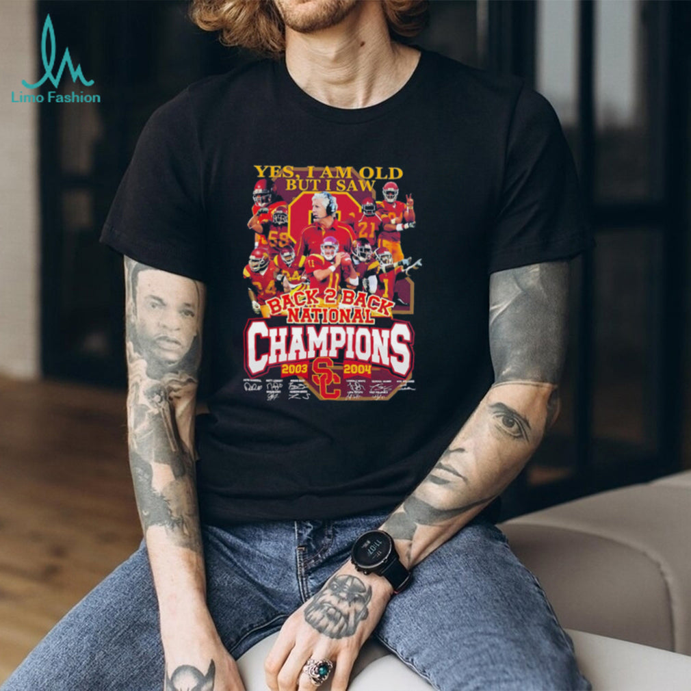 USC Trojans Football Back To Back National Champions Vintage Shirt