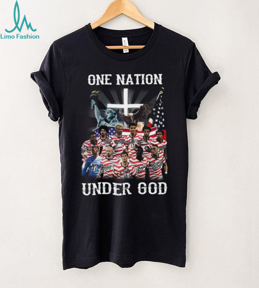 USMNT One Nation Under God USA Soccer Christian Patriotic Fans Men Shirt