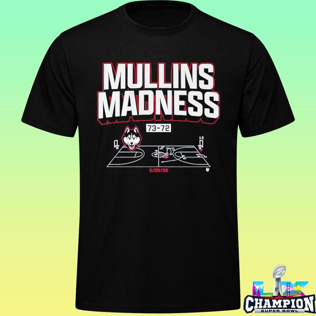 Uconn Basketball Braylon Mullins Madness Shot Diagram Shirt