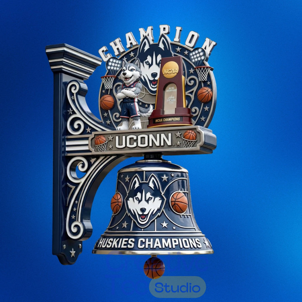Uconn Huskies NCAA Final Four Championships Premium Wall Bell