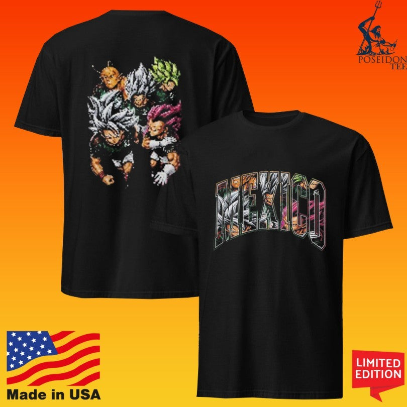 Mexico Dragon Anime Soccer Squad T-shirt