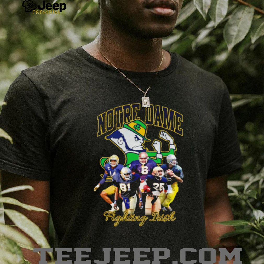 Notre Dame Fighting Irish Football Collage shirt