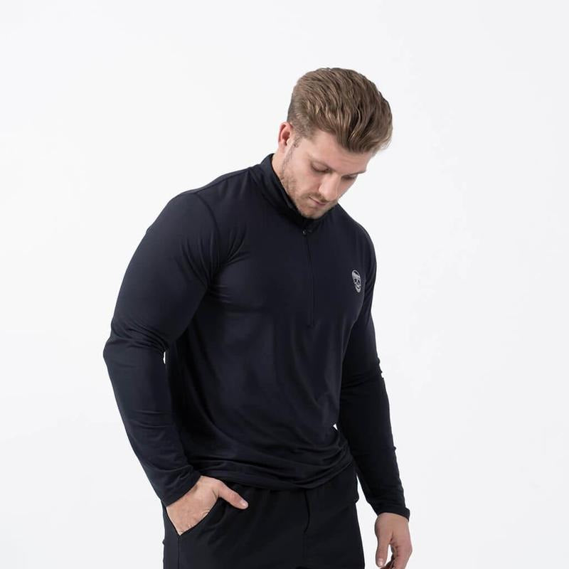 Ultra-Soft Performance Quarter Zip with Reflective Detailing