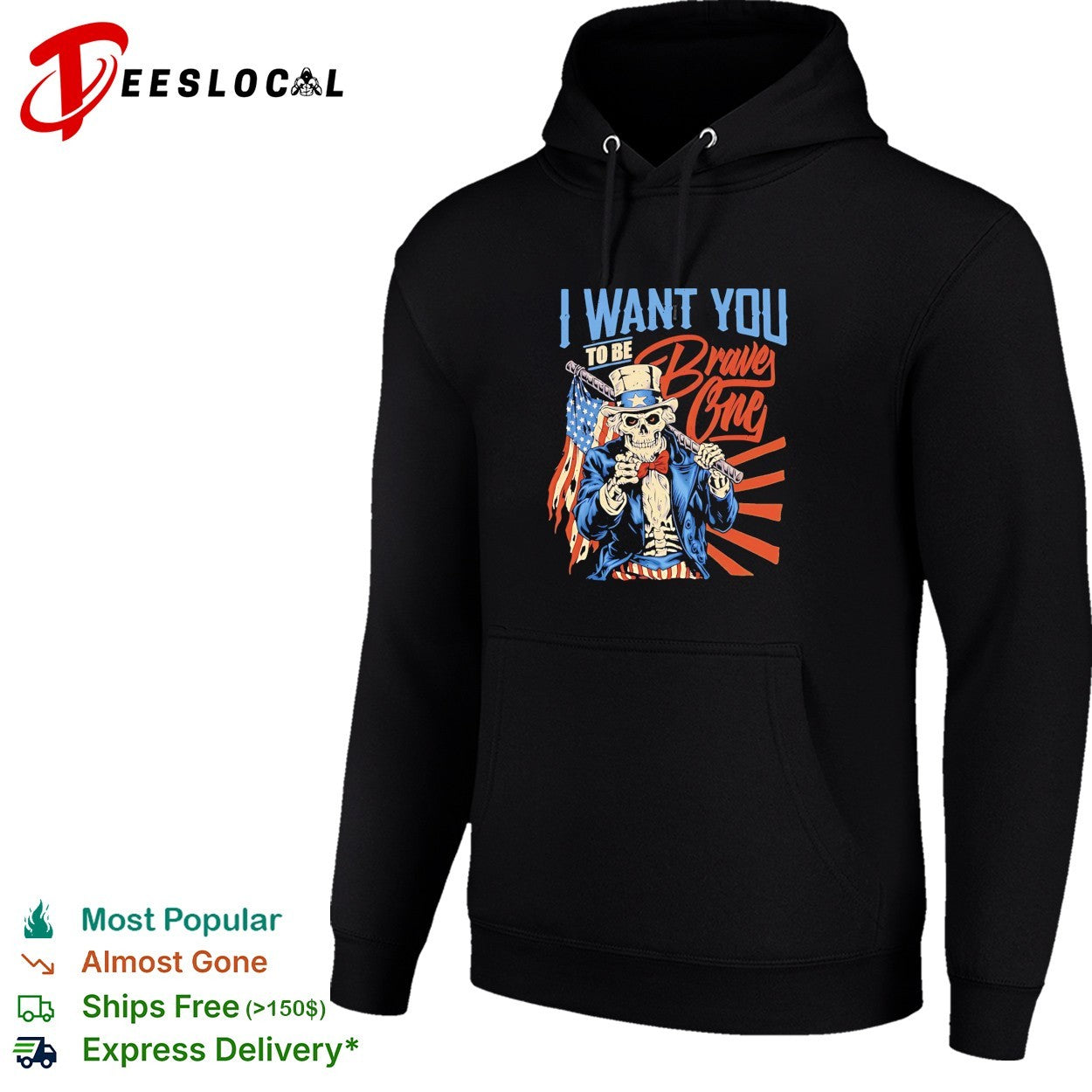 Uncle Sam skeleton I want you to be Braves One Atlanta Braves baseball bat shirt