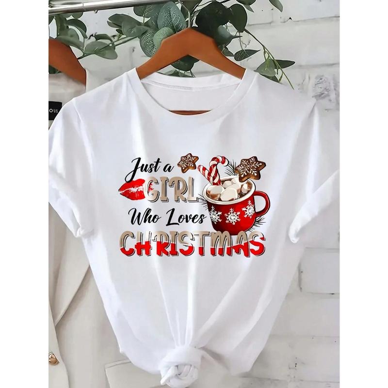 Unisex Casual Short Sleeve Crew Neck T-Shirt | Christmas Graphic T-Shirt | A Versatile Top For All Seasons